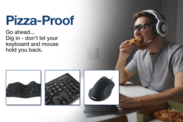 Pizza-, Food- and Drink-proof Computer Keyboards and Mice for Life's Spills Homepage