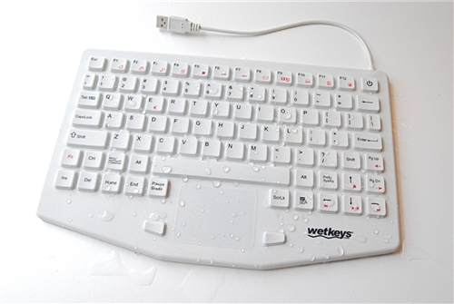 WetKeys Professional Grade Medical Washable Keyboard with Touchpad KBWKRC87T CG07