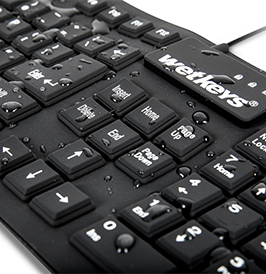 Soft-touch Comfort Full-size Flexible Silicone Keyboard Replacement for a Standard Keyboard