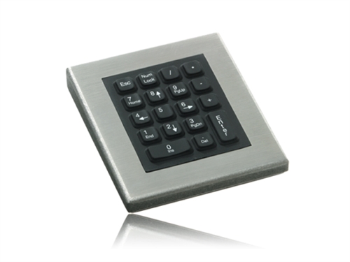 Industrial Stainless Steel Numeric (USB) (Stainless Steel) | DT-18- USB iKey from WetKeys Washable Waterproof Keyboards
